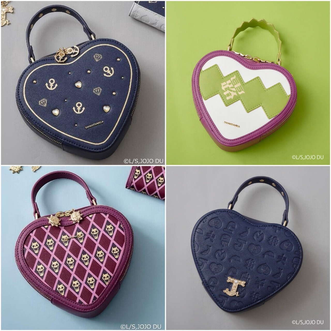 PRE-ORDER : SAMANTHAVEGA x Anime "JoJo's Bizarre Adventure: Diamond is Unbreakable" Collection Star / Heart / Egg Shoulder Bag