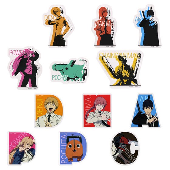 PRE-ORDER : Chainsaw Man Stickers (12 types in total)