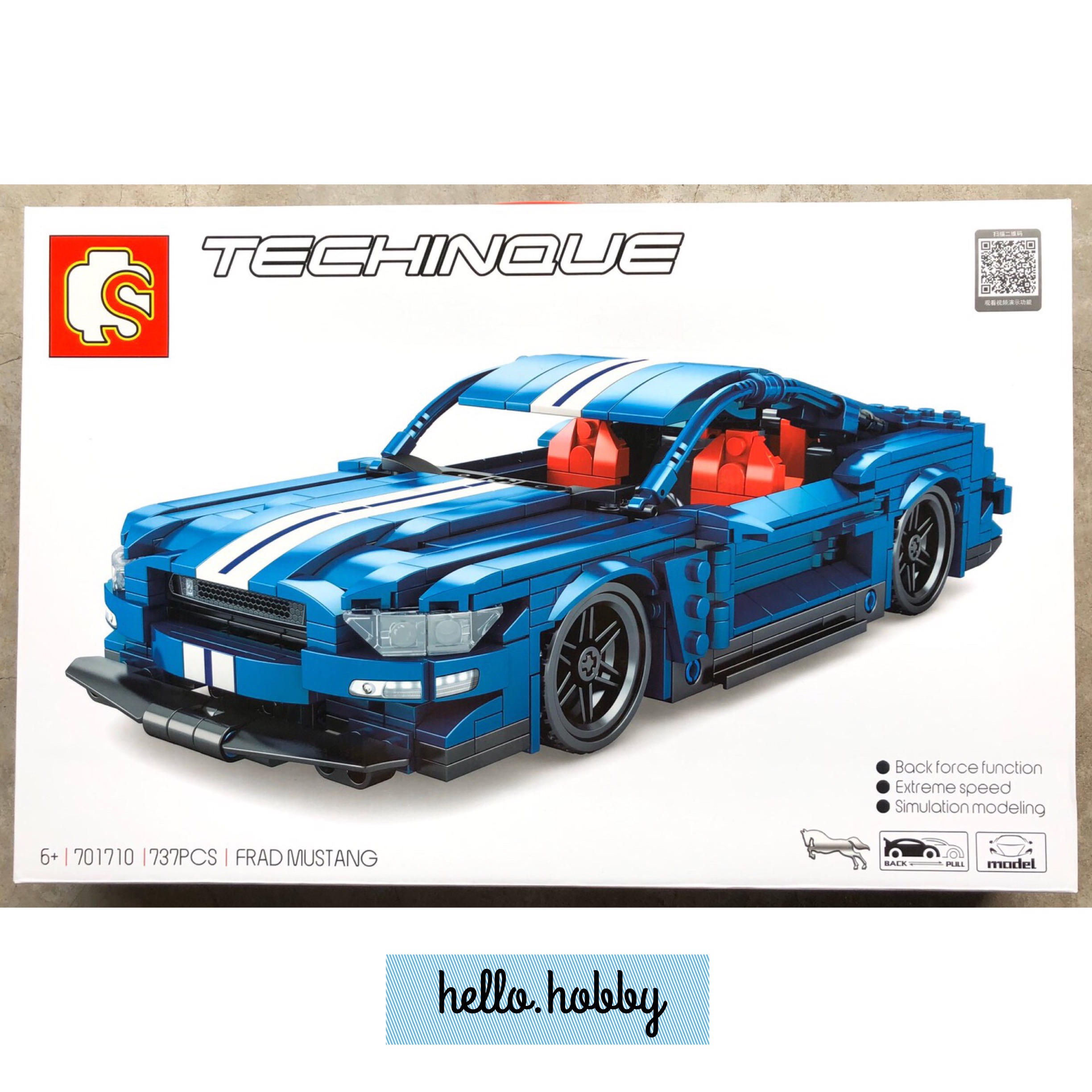 Sembo block 701710 Ford Mustang 737pcs