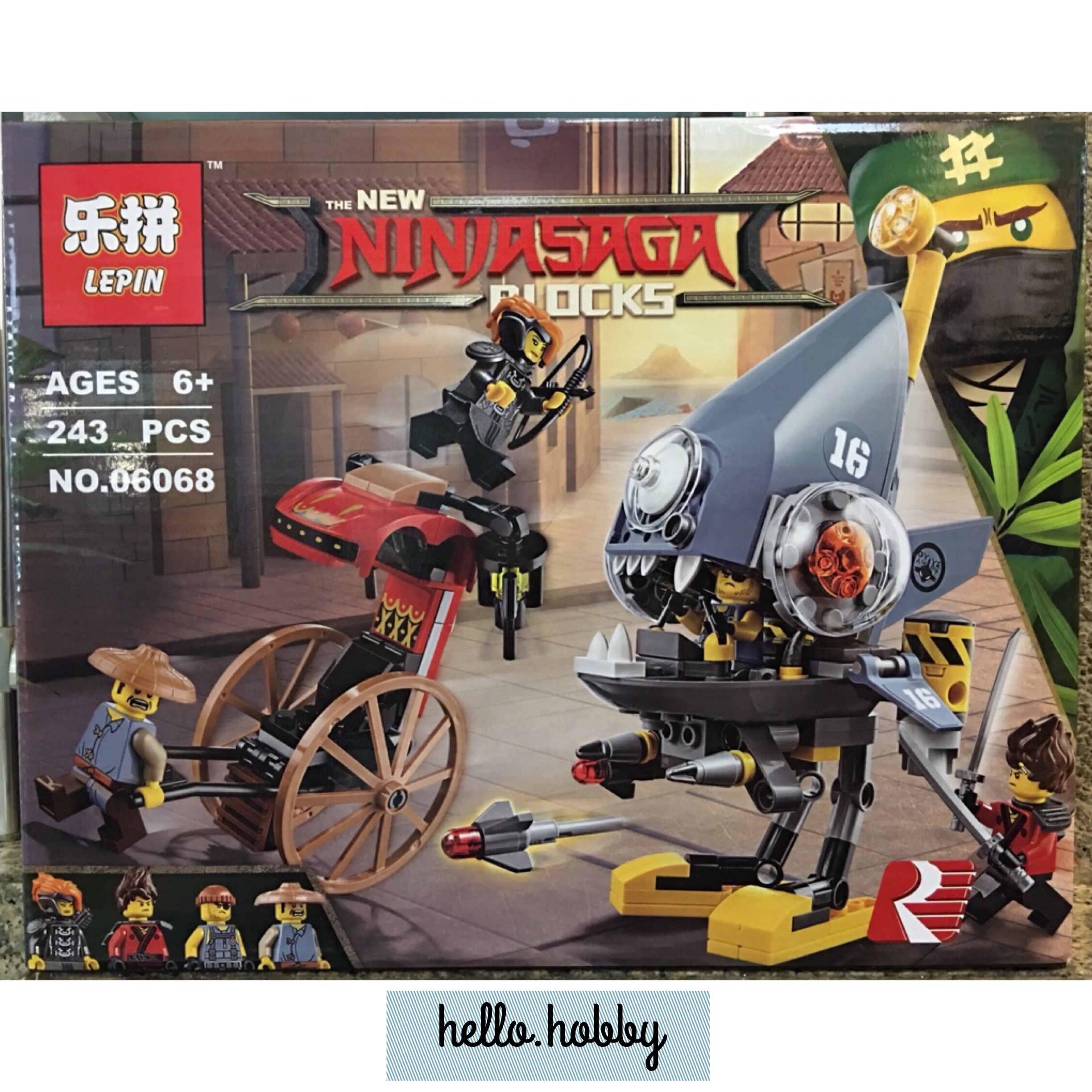 Lepin 06068 Ninjago Piranha Attack 243pcs