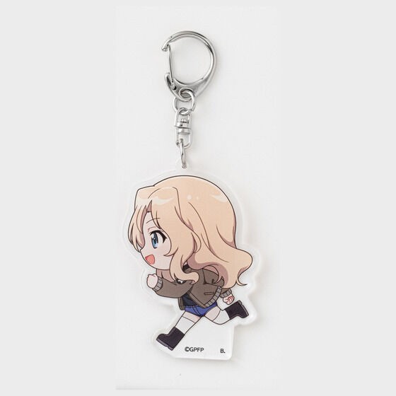PRE-ORDER : Girls und Panzer Running Deformed Series Acrylic Keychain