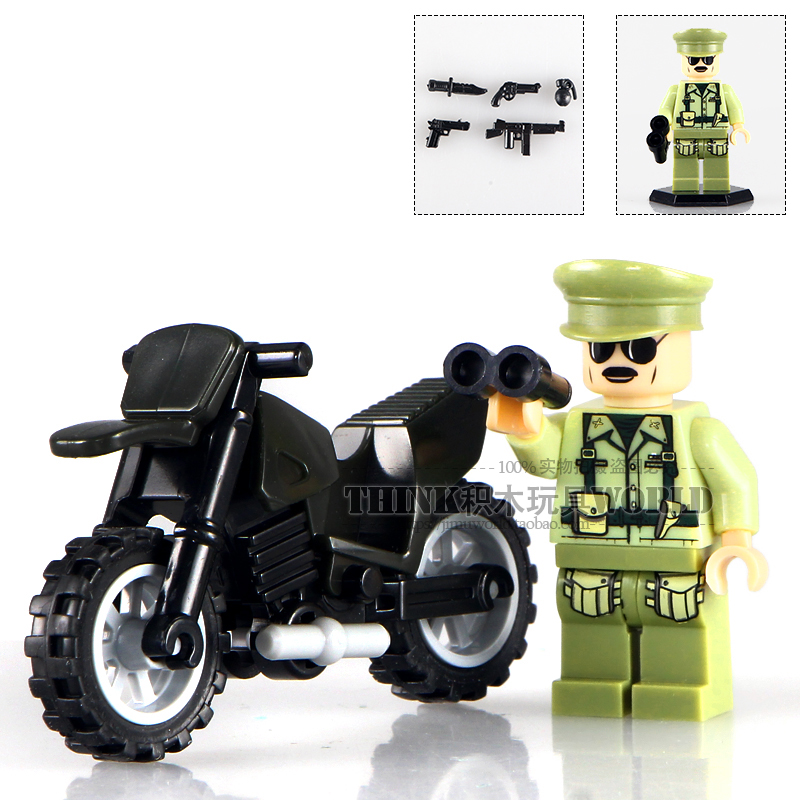 Doll D185 1-6 World War 2 Olive Green Soldiers