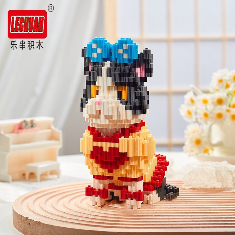 ตัวต่อนาโนแบบเฟือง Size XL - Lechuan 68691 - 68694 Cat Costume