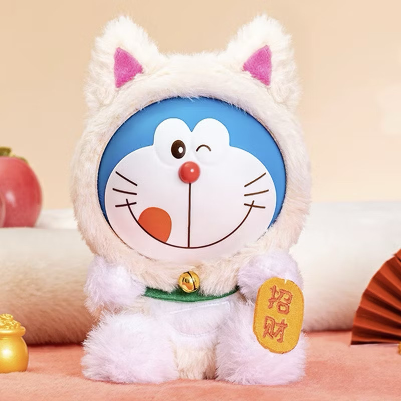ตุ๊กตาโดเรม่อนกวัก ลิขสิทธิ์แท้ ได้ 1ตัว - Doraemon Doll V1 Wishing Lucky Cat Series by LDCX