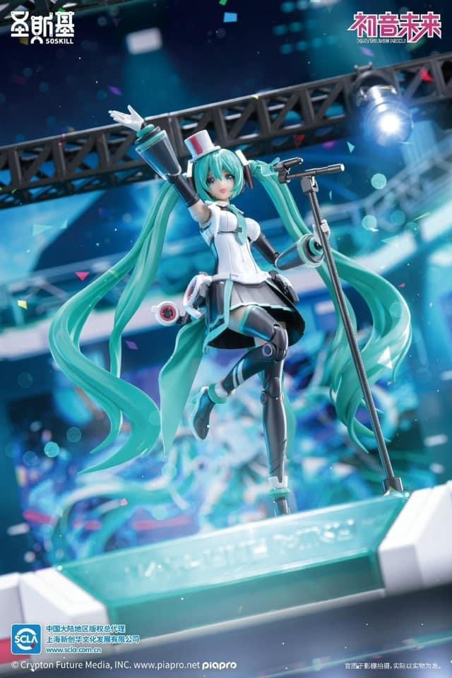 Pre-order : 1/12 Hatsune Miku Singing the Future Vocaloid + Stage Set Plastic Model Kit by SOSKILL x YOLOPARK