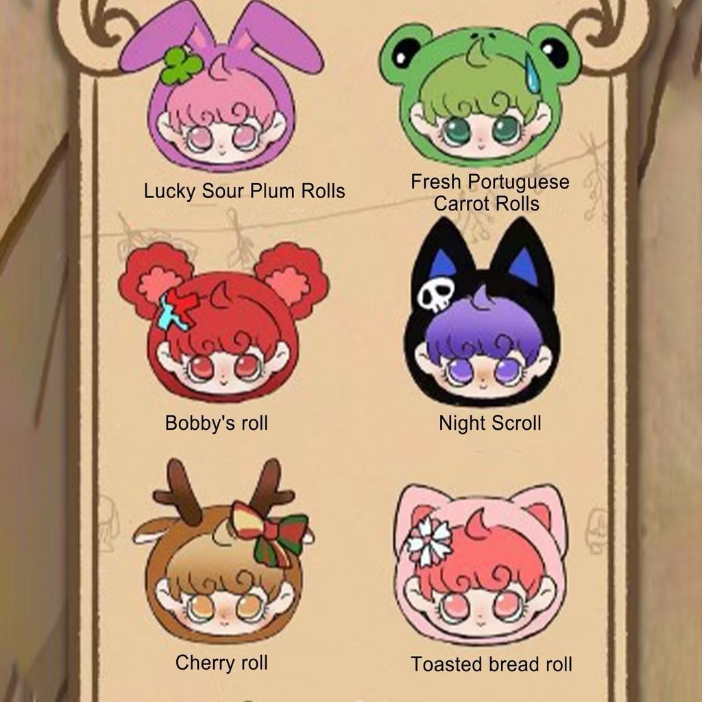 ตุ๊กตาพวงกุญแจ UNA Fantasy World - Roll Plush Toy Series by The Clock Toys