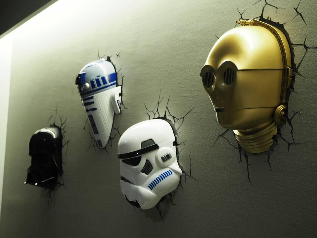 โคมไฟติดผนัง 3D - Star Wars - C-3PO 3D Deco LED Light by 3D Light FX