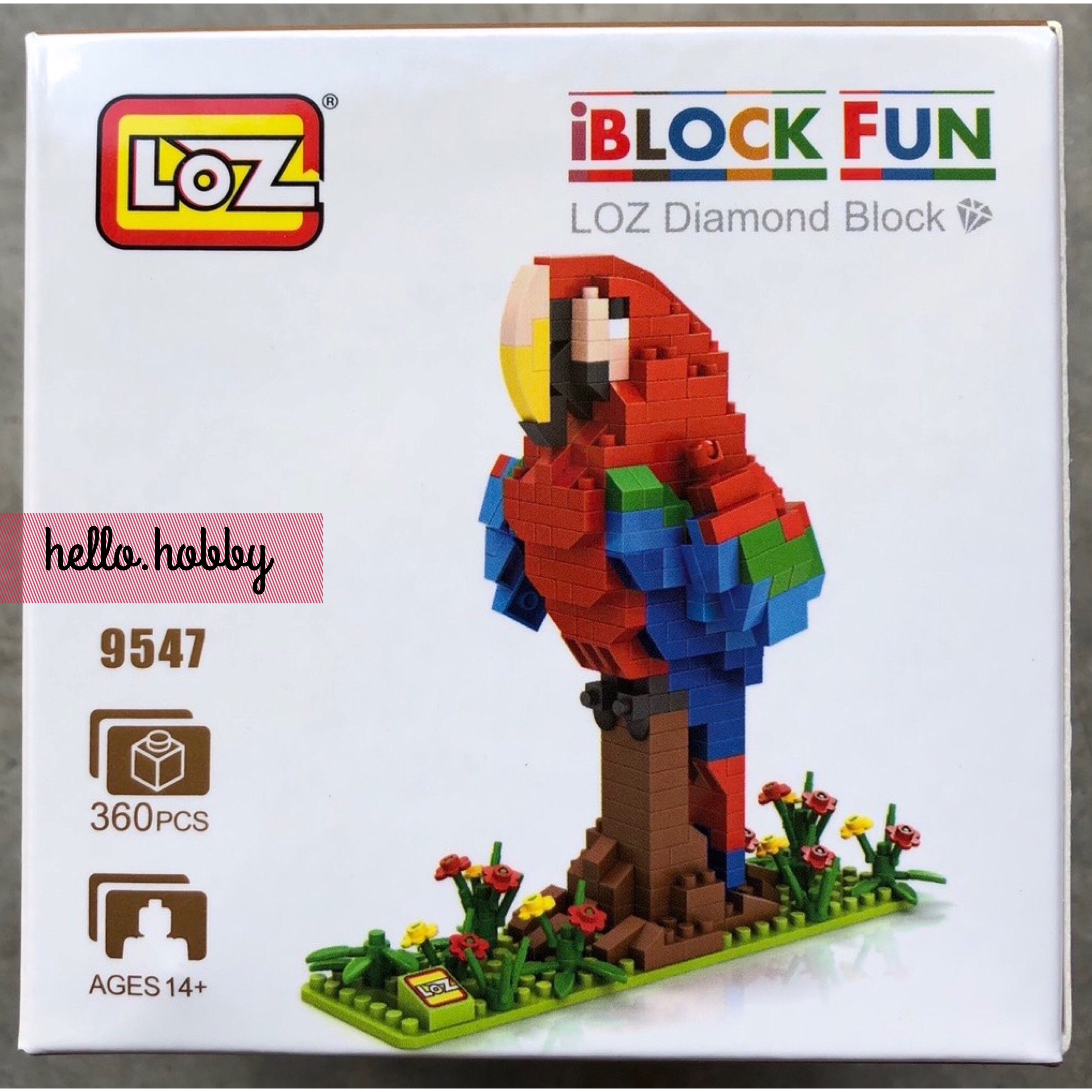 LOZ 9547 Animal Parrot 360pcs