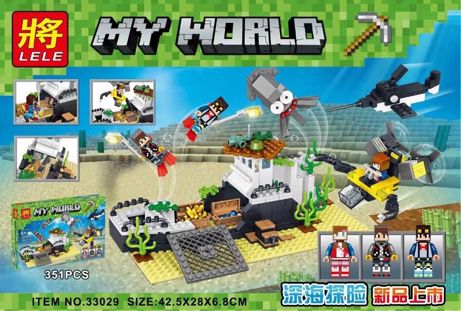 Lele 33029 Minecraft Deep Sea Adventure 351pcs