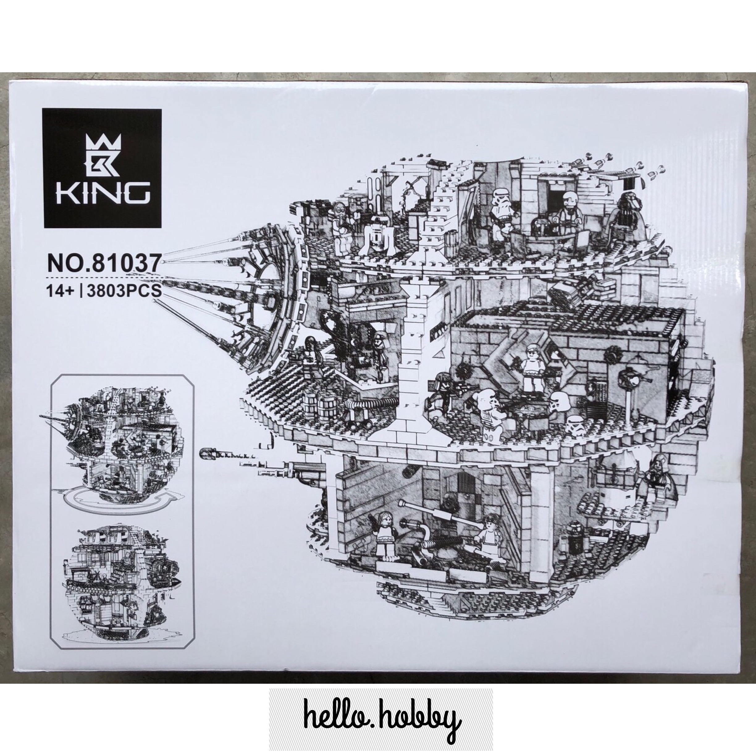 King 81037 Star Wars Death Star 3803pcs