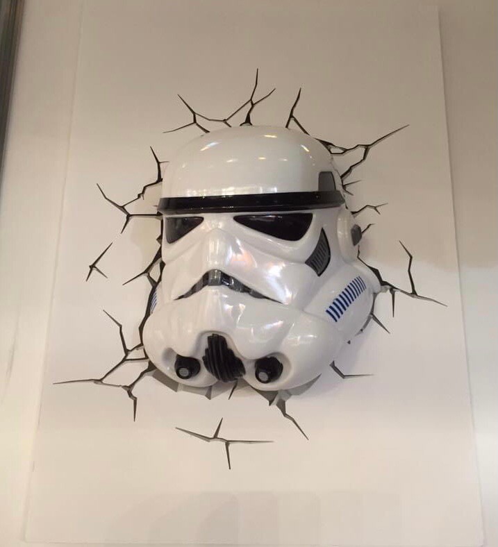 โคมไฟติดผนัง 3D - Star Wars - Stormtrooper 3D Deco LED Light by 3D Light FX
