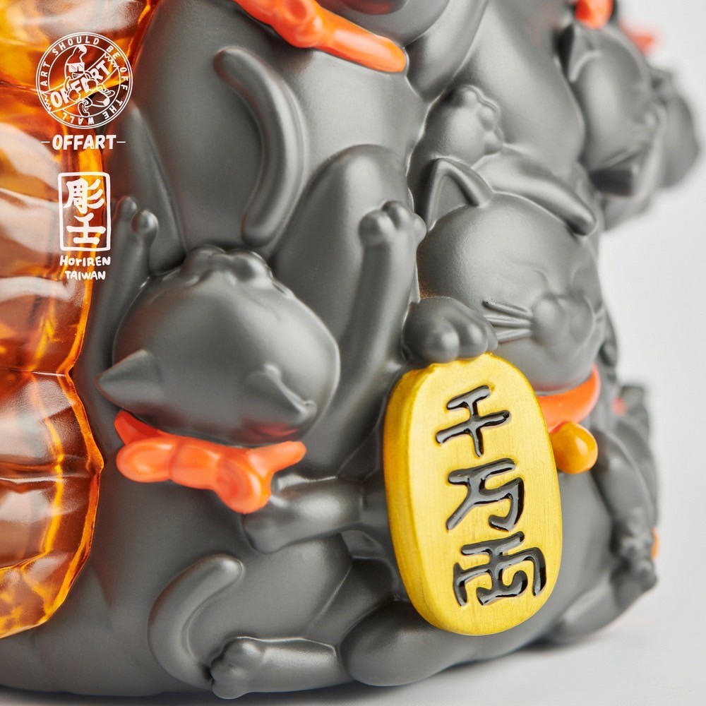 Pre-order : Red Flame Hundred Cats Mini Bust PVC Figure by OFFART x Horiren
