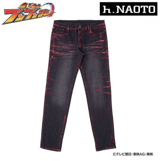 PRE-ORDER : Bakuage Sentai Boonboomger x h.NAOTO Bun Red/Taiya Hando Red Crushed Denim