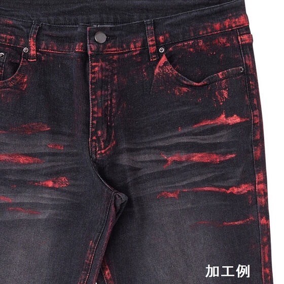 PRE-ORDER : Bakuage Sentai Boonboomger x h.NAOTO Bun Red/Taiya Hando Red Crushed Denim