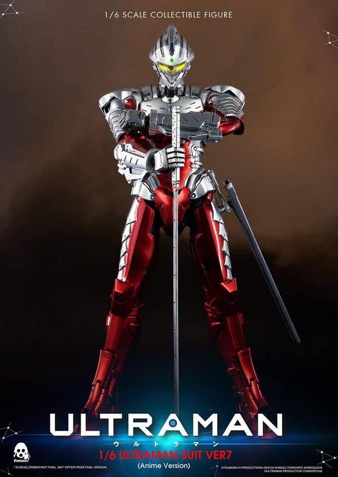 Pre-order : Ultraman Suit Ver 7 (Anime Version) 1/6 Scale Collectible Figure By THREEZERO