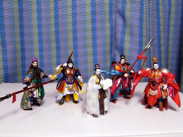 ฟิกเกอร์ สามก๊ก Kihachiro Kawamoto Romance of the Three Kingdoms Figure Collection vol. 1-2 (Set of 5) by Kaiyodo