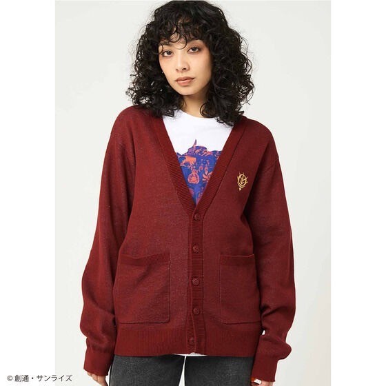 PRE-ORDER : STRICT-G graniph "Mobile Suit Gundam" Cardigan (Char Aznable Washable Jacquard Cardigan)
