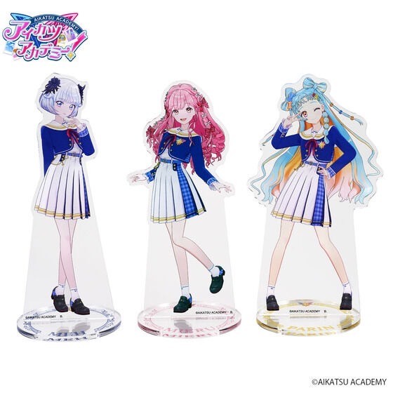 PRE-ORDER : Aikatsu Academy! Acrylic Stand Uniform ver. / School Dress ver. / Private Server ver.
