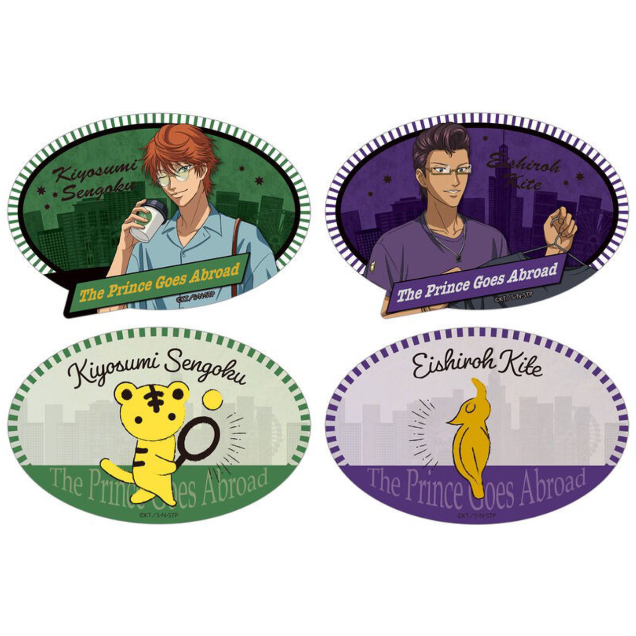 PRE-ORDER : New Prince of Tennis The Prince Goes Abroad Luggage Sticker Set
