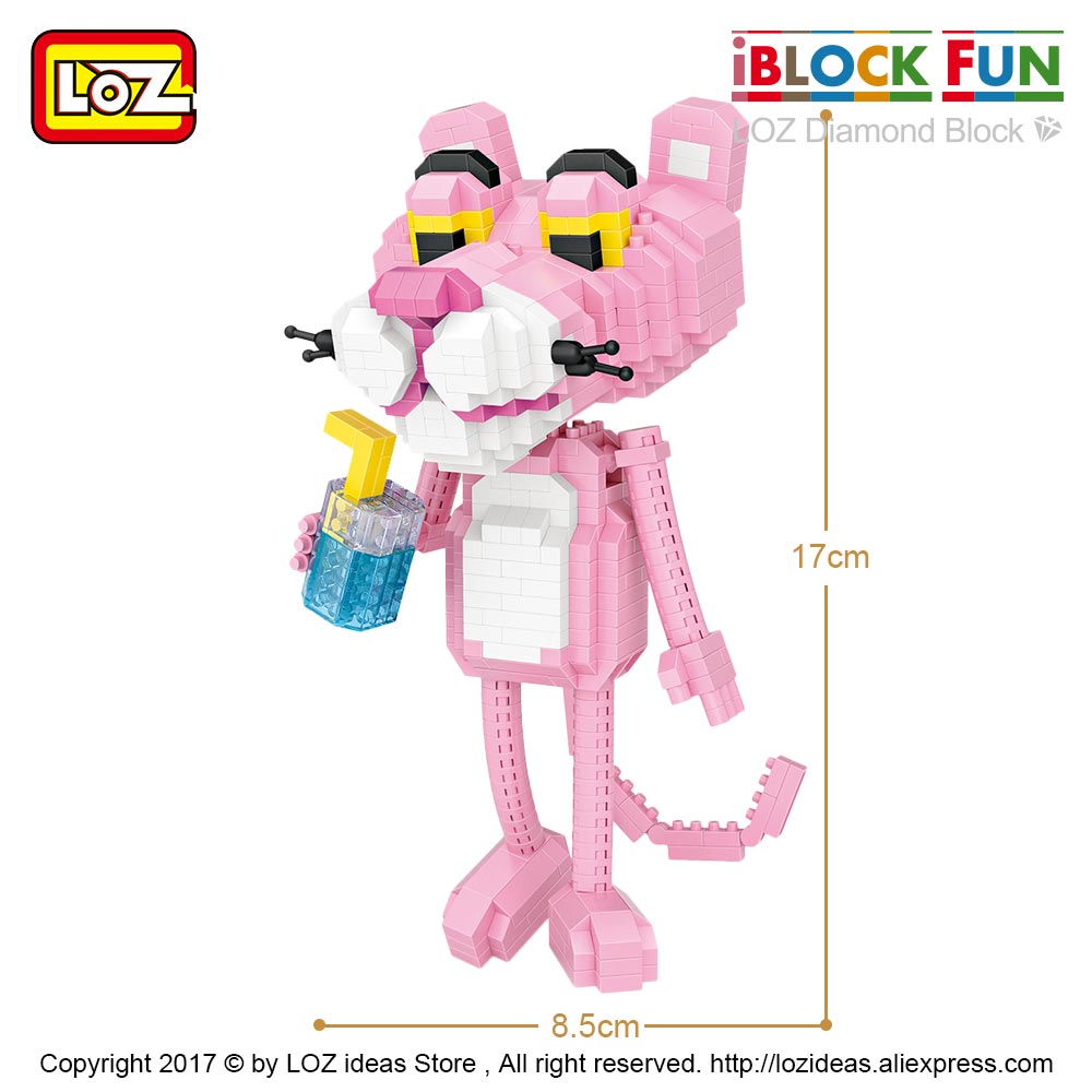 LOZ 9785 Pink Panther 2 in 1 890pcs