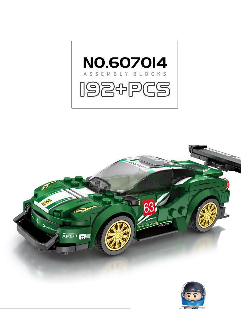 Sembo Block 607013-607016 Speed Champions