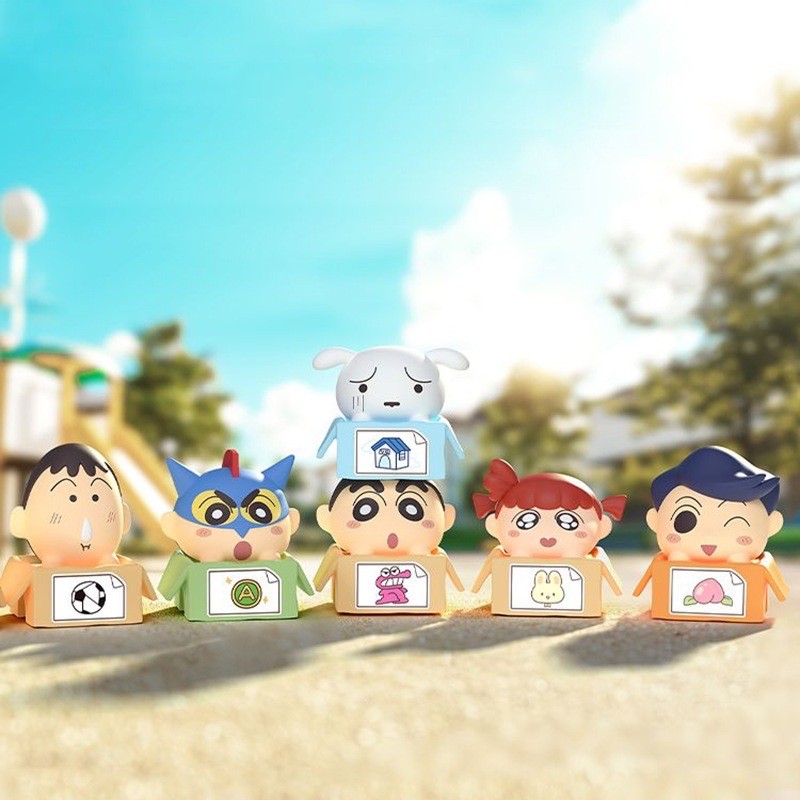 ซองสุ่มชินจัง ได้ 1 ตัว | Mini Beans Crayon Shinchan Stacking Box Series by Futabasha
