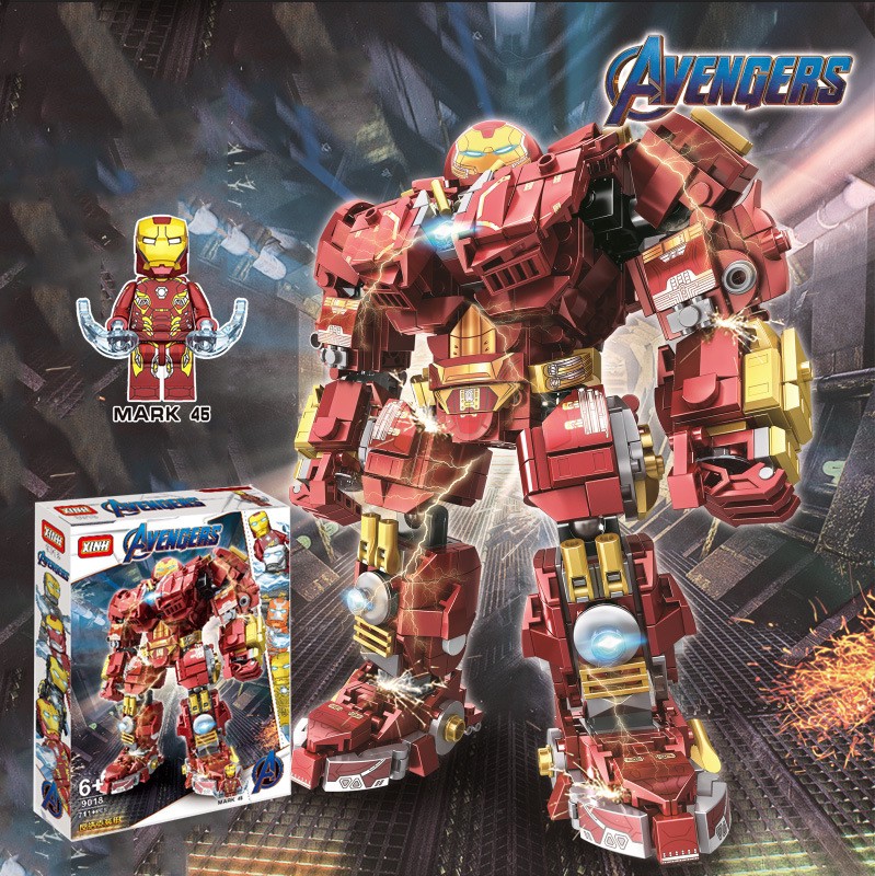 XINH 9018 Ironman Anti-Hulk Armor 711 pcs