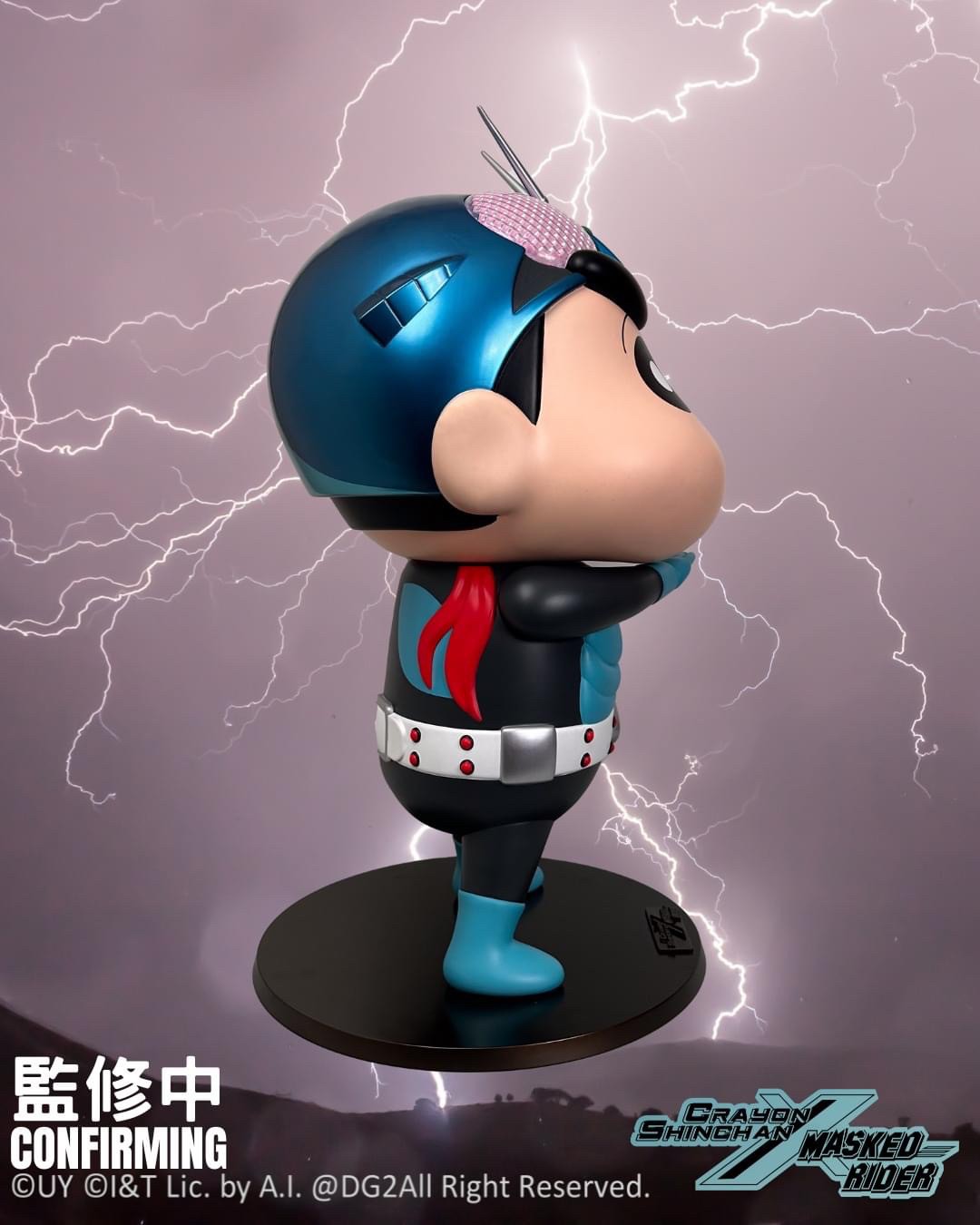 Pre-order : *Limited 300 pcs* Crayon Shin-chan x Kamen Rider 1 Soft Vinly Figure (70 cm!) by DGSquared