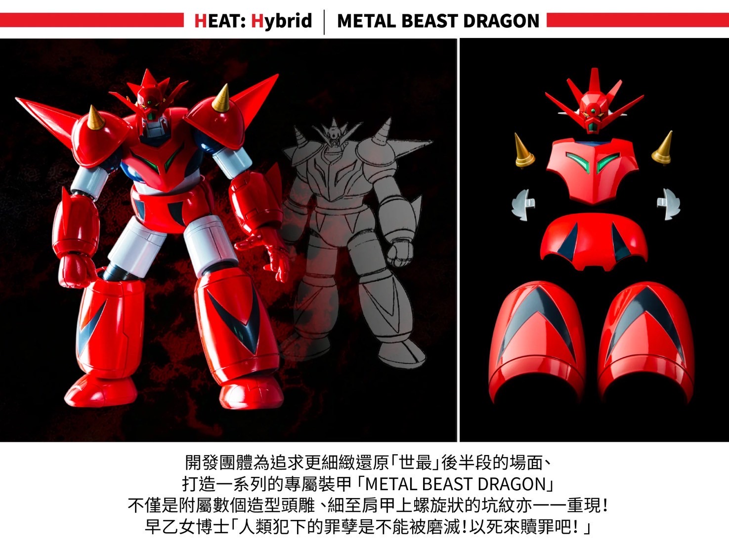 METAL HEAT Series Getter Dragon (Getter Robo Armageddon ver.) by POSE+