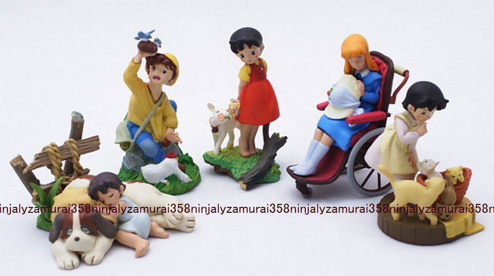 กาชาปอง Kaiyodo Movic K&M Mini Vignette Series The World Masterpiece Theater: Heidi, A Girl of the Alps Gashapon (Set of 5) by Kaiyodo