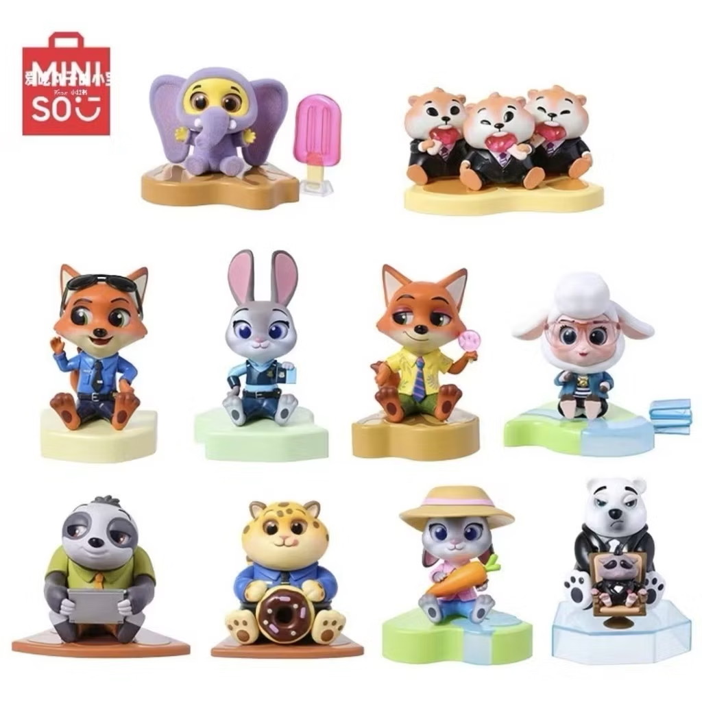 โมเดลได้ 1ตัว Disney - Zootopia - Sit Nicely Series by Miniso