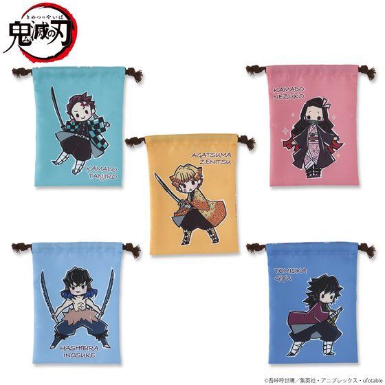 PRE-ORDER : Demon Slayer: Kimetsu no Yaiba Motif Pattern Drawstring