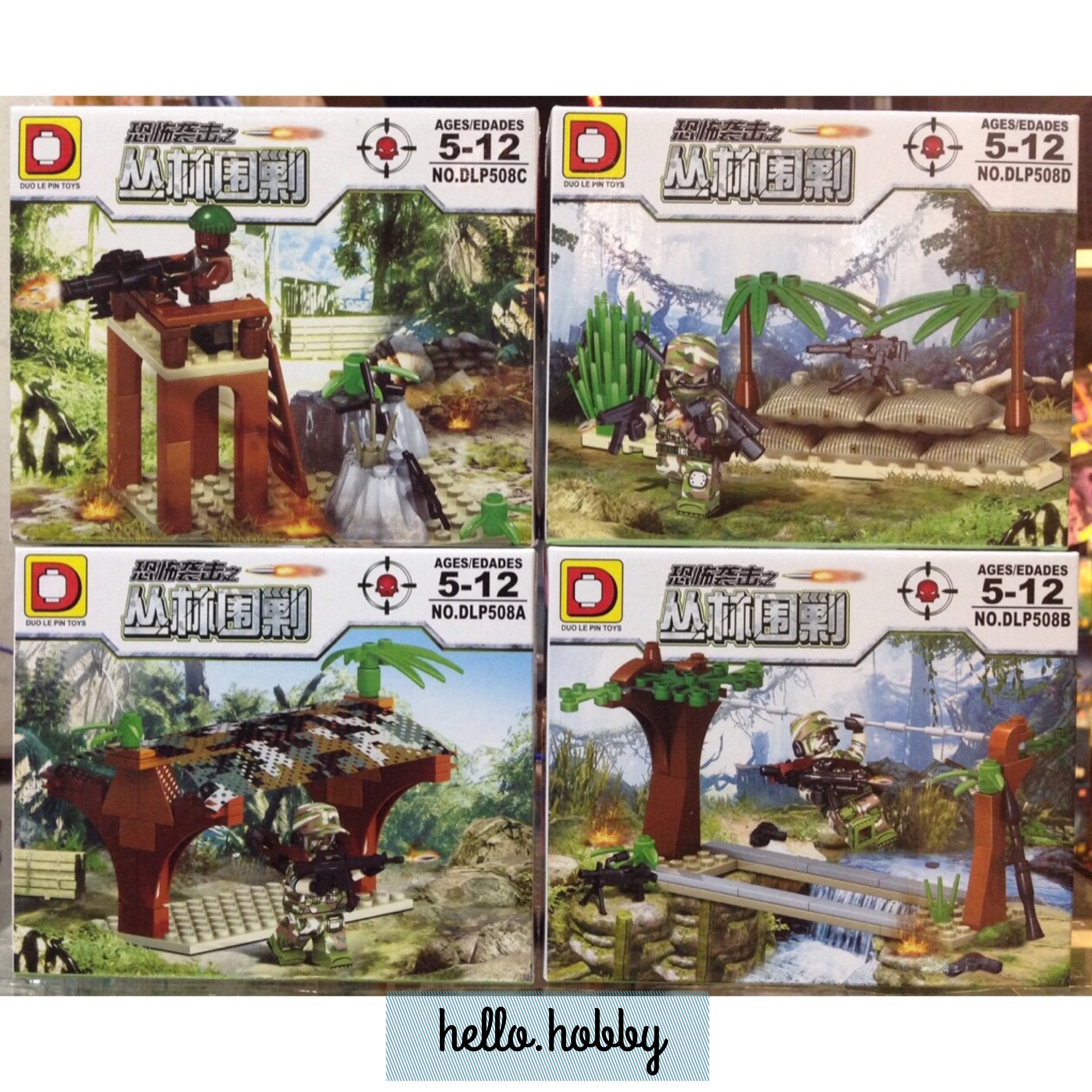 Duo Le Pin Toys DLP508 A-D Military