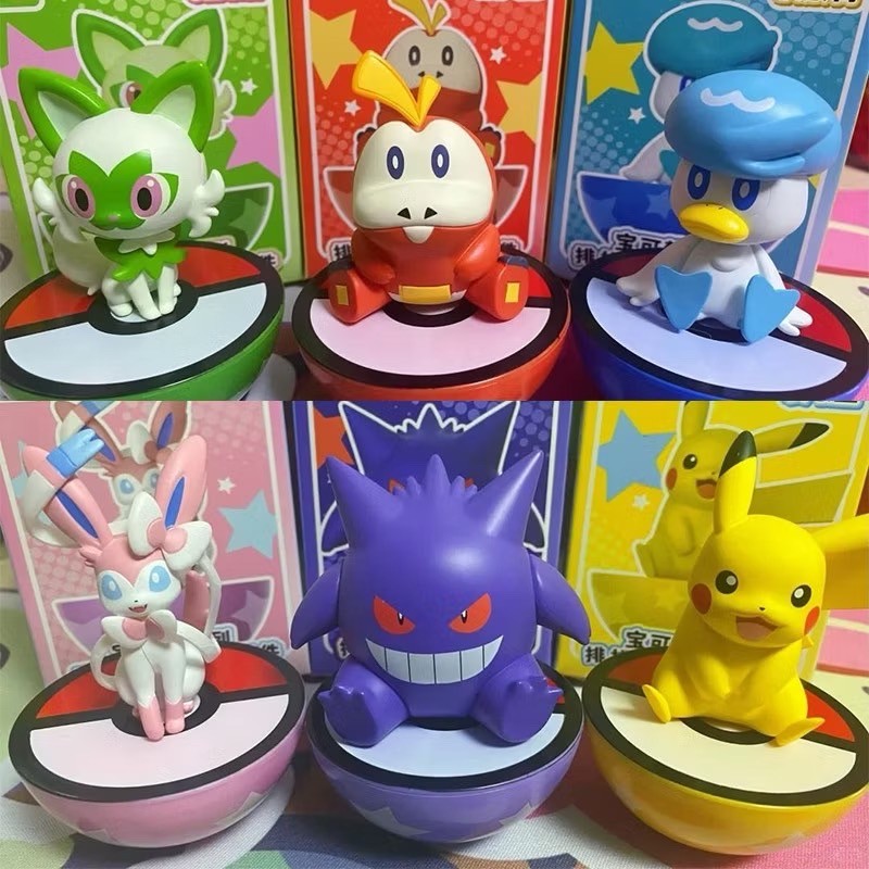 โมเดล ตุ๊กตาล้มลุก Pokemon - Swing Ball - Row Sitting Tumbler Series by Langbowang