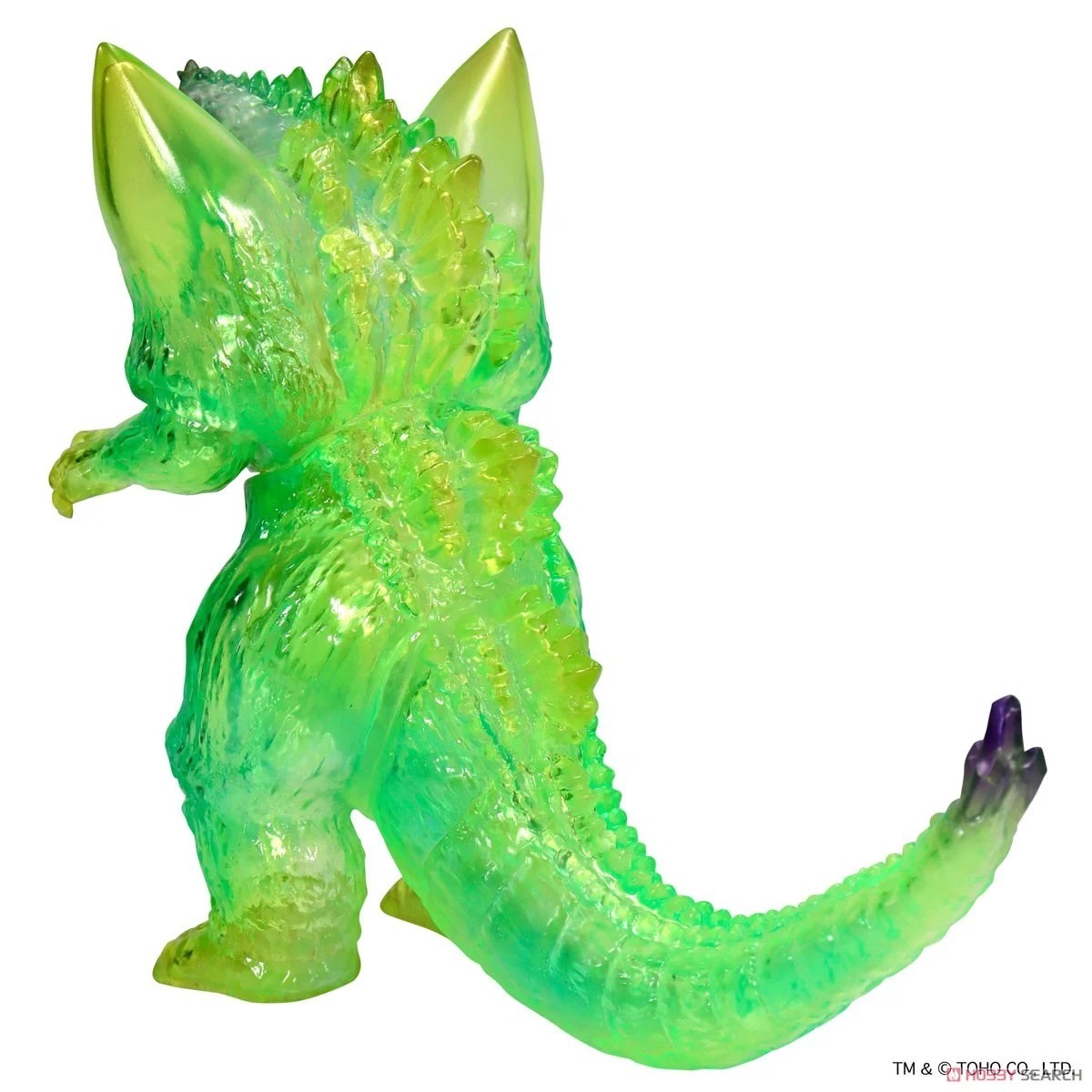 Godzilla - CCP Middle Size Series Godzilla EX Vol.3 SpaceGodzilla Clear Green Ver. Soft Vinyl (Lot JP) by CCP