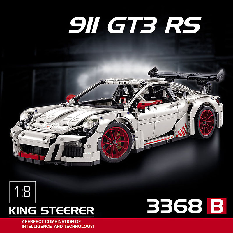 Decool 3368B Porsche 991 GT3 RS (White) 2728pcs