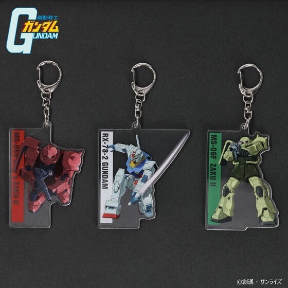 PRE-ORDER : Mobile Suit Gundam MS Illustration Acrylic Charm