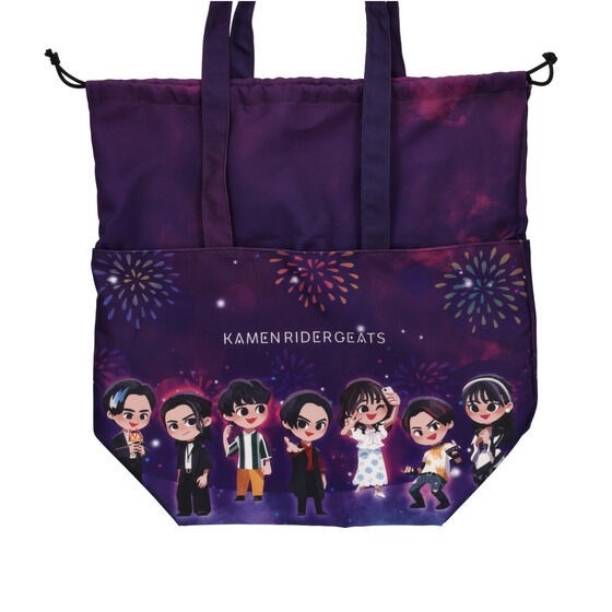 PRE-ORDER : Kamen Rider Geats Deformed Tote Bag Fireworks Pattern