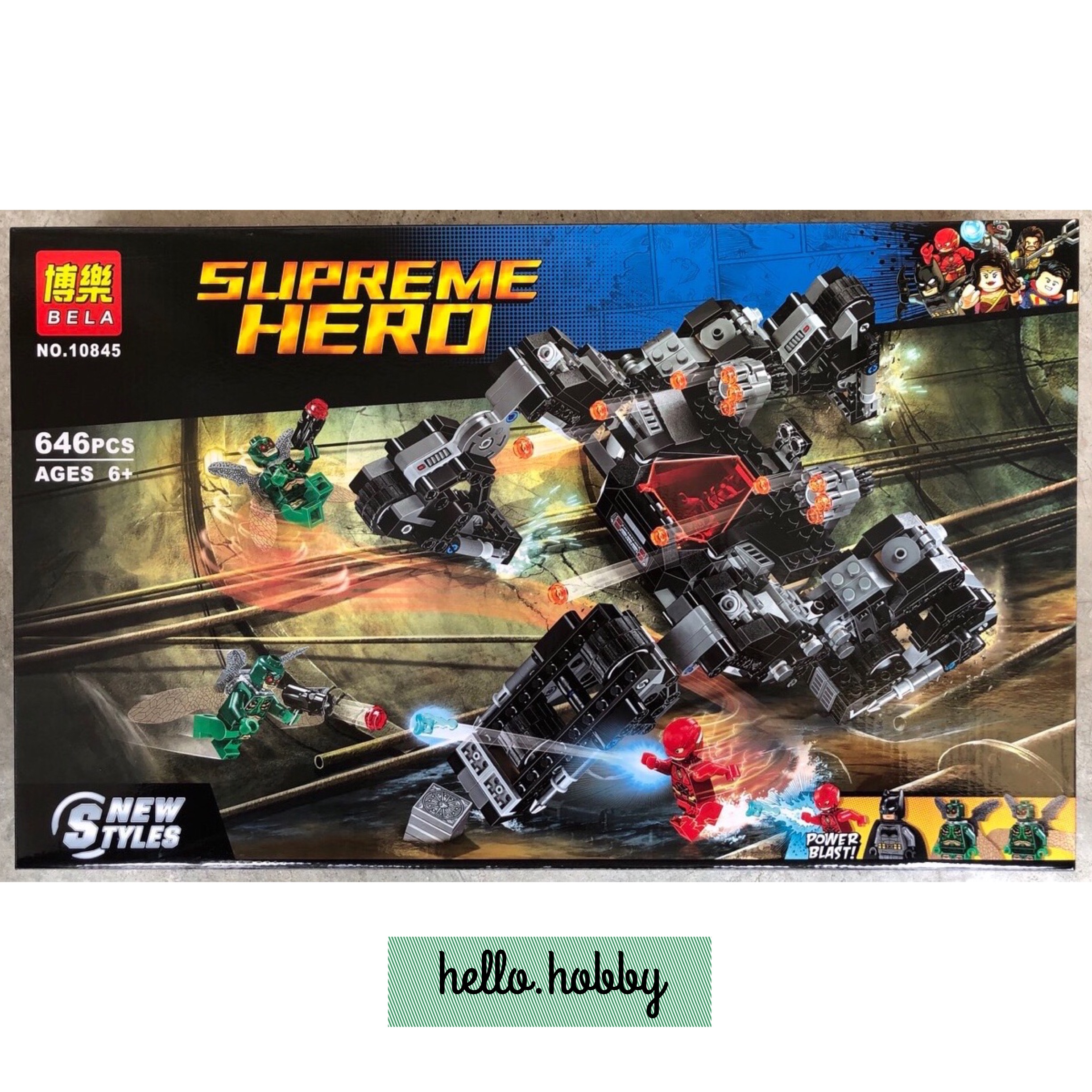 Bela 10845 Batman Knightcrawler Tunnel Attack 646pcs