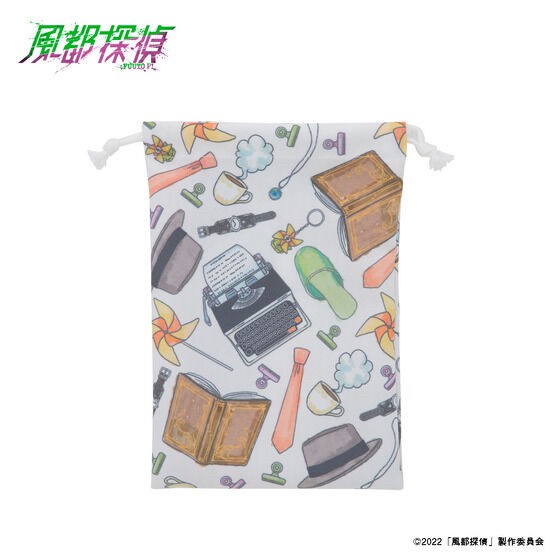 PRE-ORDER : Futo Detectives Motif Pattern Drawstring Bag