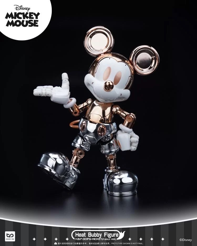 Heat Bubby Figure - Disney - Mickey Mouse Mysterious Exhibition Limited Golden / Blue Version by INFINITY TOYS (HeatBoys)
