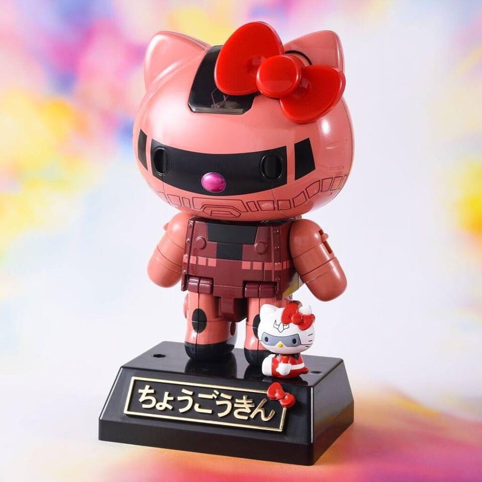 CHOGOKIN Char's Zaku II x Hello Kitty by Bandai
