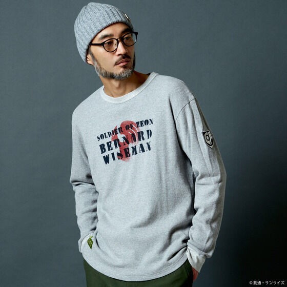 PRE-ORDER : STRICT-G.ARMS "Mobile Suit Gundam 0080 War in the Pocket" Waffle Long Sleeve T-shirt