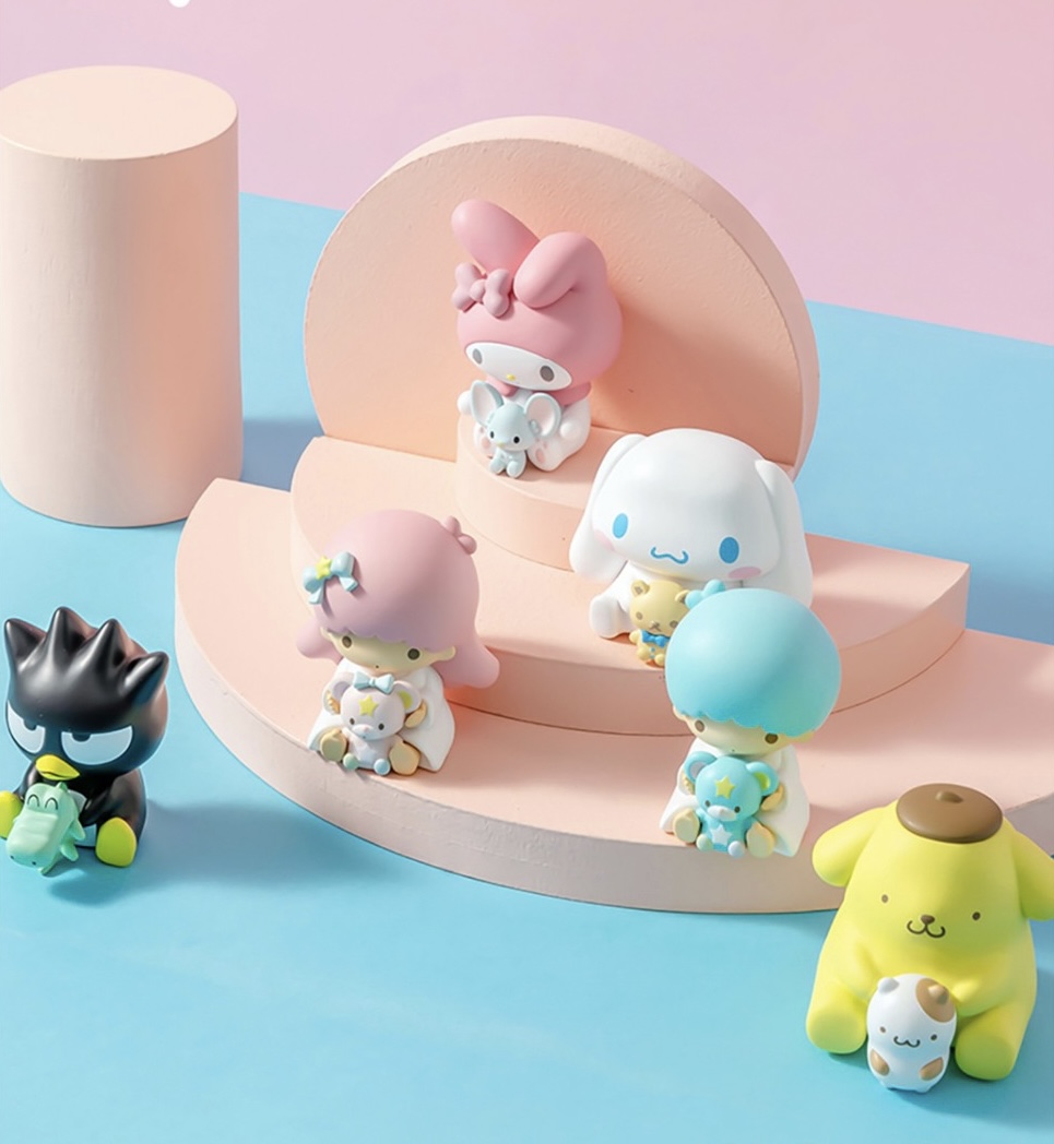 Blind Box ได้1ตัวแบบสุ่ม - Sanrio Characters with Friends Series by Miniso (Set of 6+1secret)