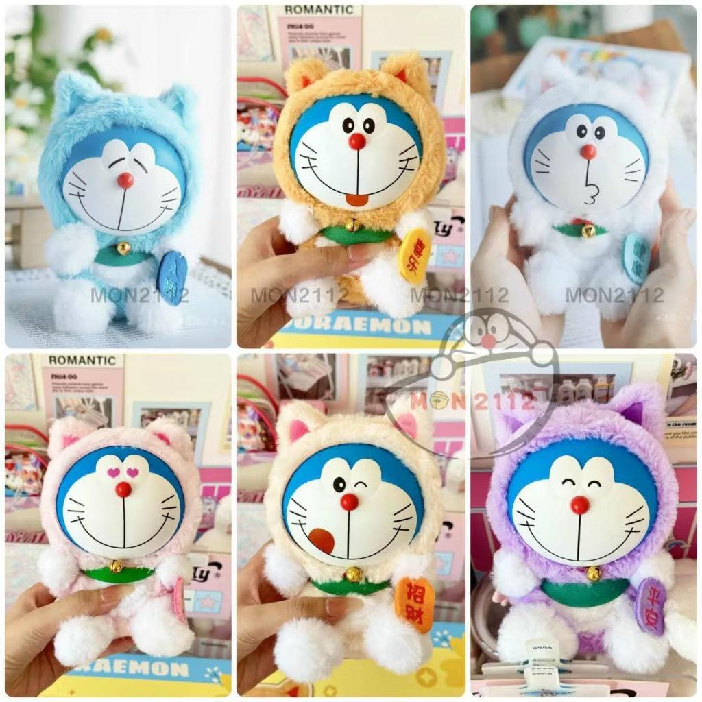 ตุ๊กตาโดเรม่อนกวัก ลิขสิทธิ์แท้ ได้ 1ตัว - Doraemon Doll V1 Wishing Lucky Cat Series by LDCX