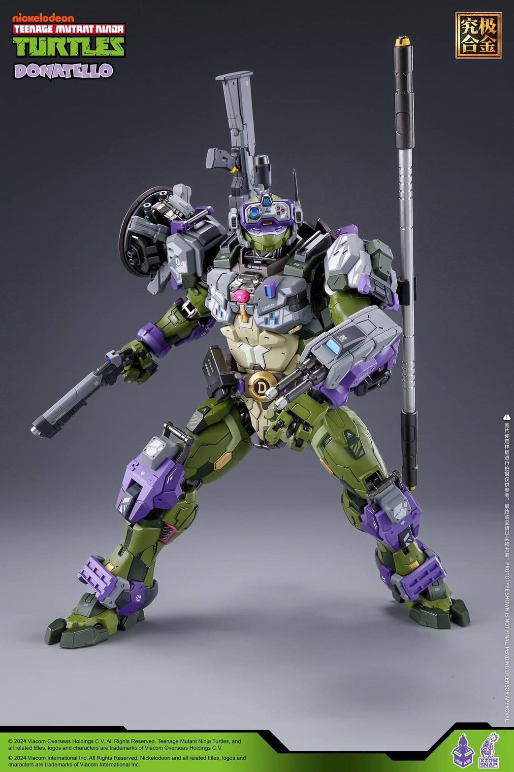 Pre-order : MechaHeat Teenage Mutant Ninja Turtles Donatello Diecast Action Figure by HeatBoys x XZOM SNAP