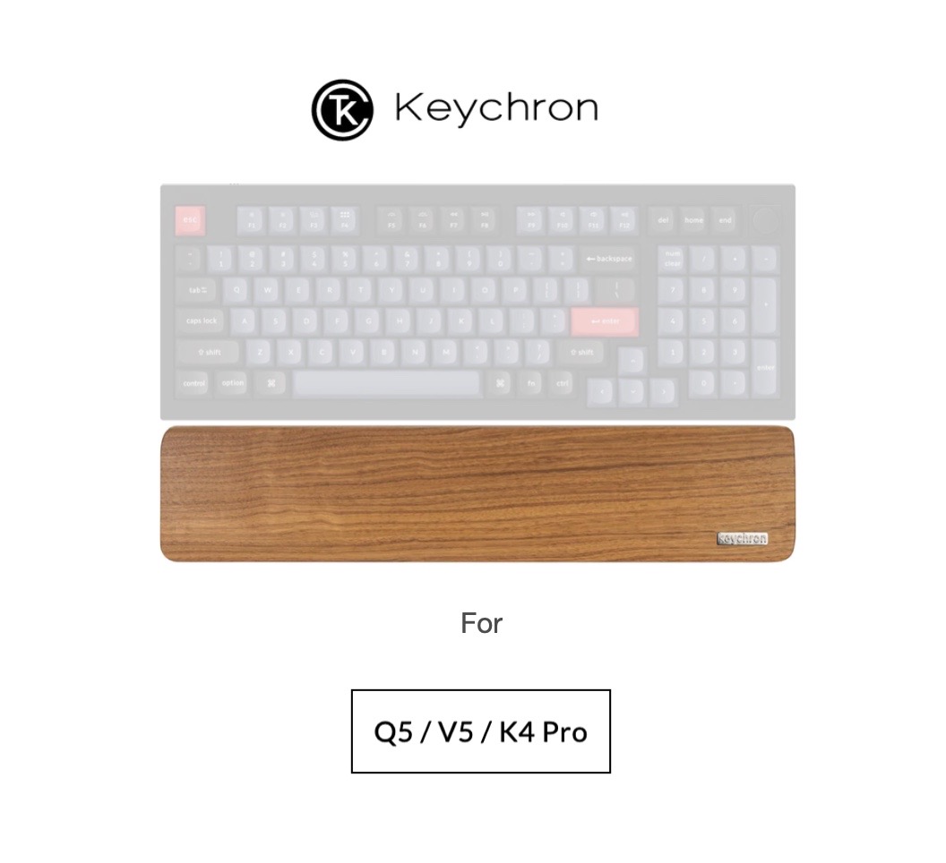 ส่งเร็วจาก กทม Keychron Wooden Palm rest PR21 ของแท้ 100% ที่รองข้อมือแป้นพิมพ์ แบบไม้ สำหรับ K4pro / Q5 / V5