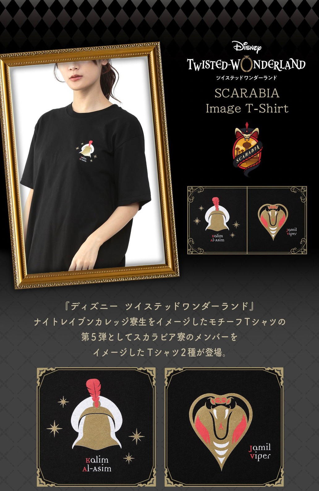 PRE-ORDER : Disney Twisted Wonderland Image T-shirt