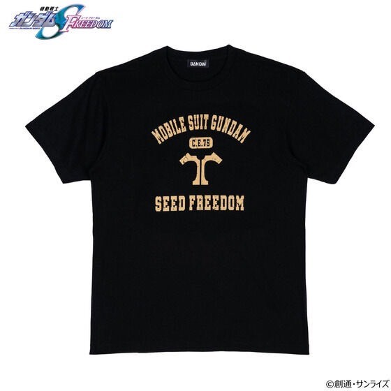 PRE-ORDER : Mobile Suit Gundam SEED FREEDOM College Design Item T-shirt (3 types)