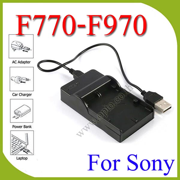 USB F770/F970/F570 BatteryChargerแท่นชาร์จสำหรับแบตเตอรี่Sony F570 F770 F970ไฟLED YN300 YN600 YN900